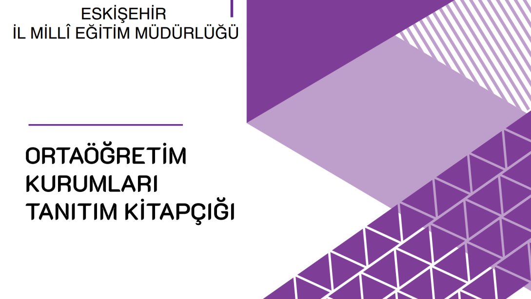Ortaöğretim Kurumları Tanıtım Kitapçığı